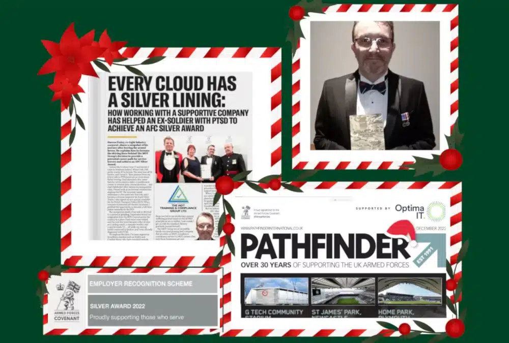 The MOT Training and Compliance Armed Forces Covenant feature in Pathfinder.